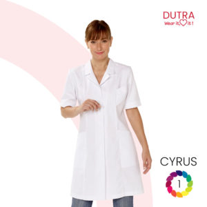 Tablier médicale dame manches courtes