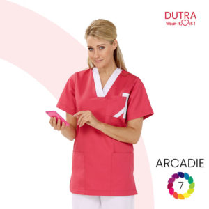 Veste médicale col v