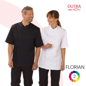 Veste de cuisine à manches courtes TENCEL®