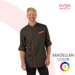 Veste de Cuisine à manches retroussables