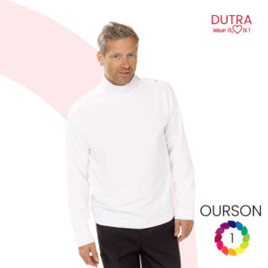 Sous-pull anti-froid blanc