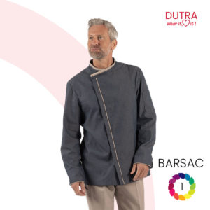 Veste de Cuisine en Jean et à pressions