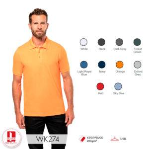 Polo de travail à manches courtes