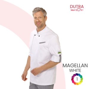 Veste de cuisine élégante blanche